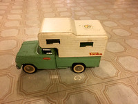 Vintage 1960s Tonka No 530 Camper Truck Pressed Steel Toy Mint Green