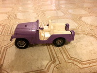 Vintage 1960s Tonka Toy Purple Jeep Truck 4x4 Pressed Steel
