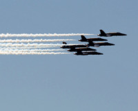 Blue Angels/Thunderbirds flyover in DC 20200502